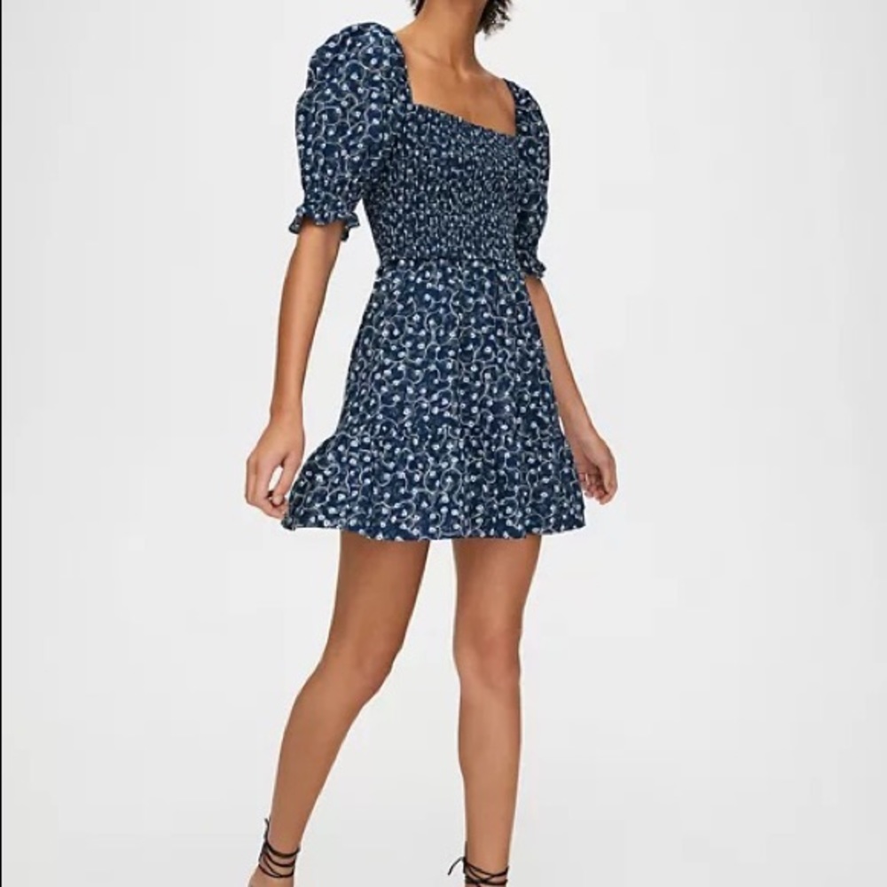 NWOT Aritzia Angie Dress in Navy - XS